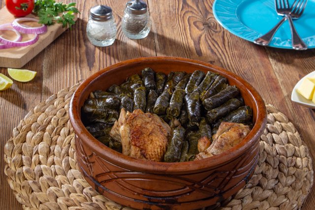 صورة طاجن ورق عنب